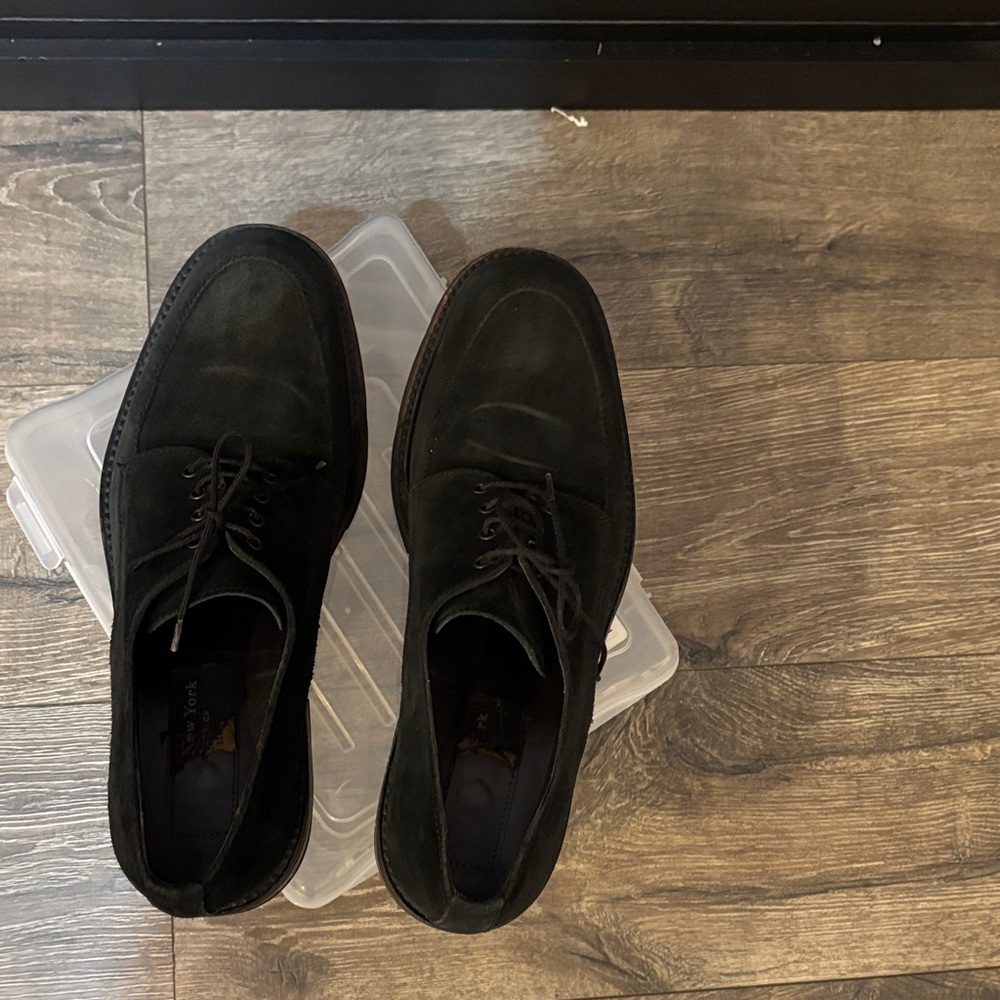 Marc New York Black Suede Oxfords